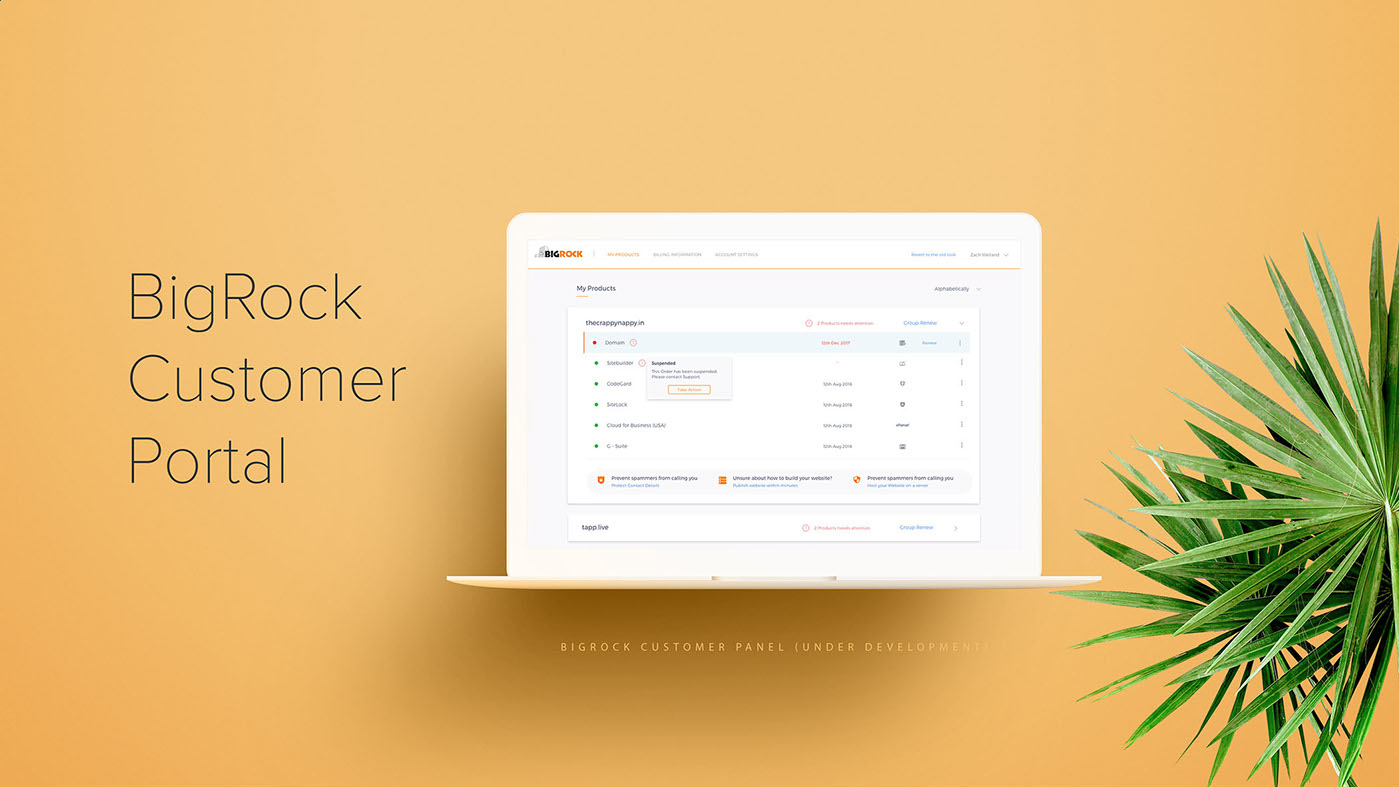 BigRock Customer Portal